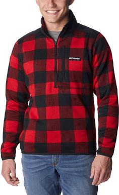 Rückansicht von Columbia Sweater Weather II Fleeceshirt Herren mountain red