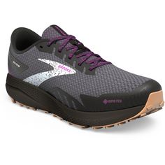 Brooks GTX Divide 4 Trailrunning Schuhe Damen black-blackened pearl-purple