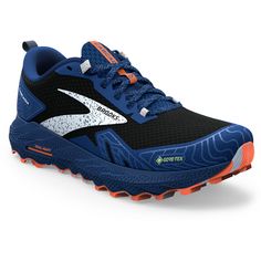 Brooks GTX Cascadia 17 Trailrunning Schuhe Herren black-blue-firecracker