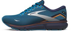 Rückansicht von Brooks GTX Ghost 15 Laufschuhe Herren blue-peacoat-orange