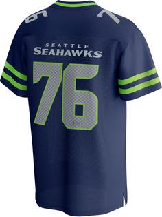 Rückansicht von Fanatics Seattle Seahawks Fanshirt Herren athletic navy-bright green