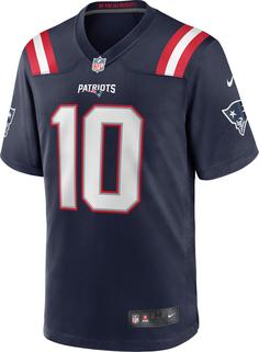 Nike New England Patriots Mac Jones 10 American Football Trikot Herren college navy