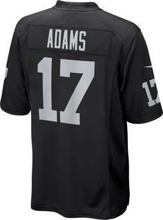Rückansicht von Nike Las Vegas Raiders Davante Adams 17 American Football Trikot Herren black