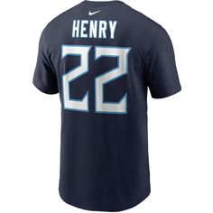 Rückansicht von Nike Derrick Henry Tennessee Titans Fanshirt Herren college navy