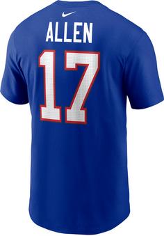 Rückansicht von Nike Josh Allen Buffalo Bills T-Shirt Herren old royal