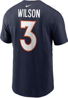 Rückansicht von Nike Russell Wilson Denver Broncos Fanshirt Herren college navy