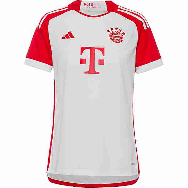 adidas FC Bayern München 23-24 Heim Fußballtrikot Damen white-red