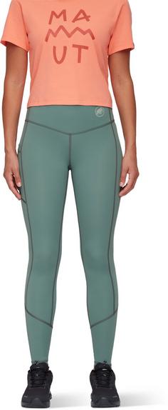 Rückansicht von Mammut Massone Tights Damen dark jade