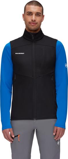 Rückansicht von Mammut GORE-TEX Ultimate VII Softshell Weste Herren black