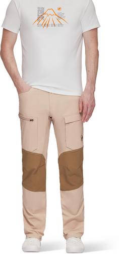 Rückansicht von Mammut Zinal Hybrid Wanderhose Herren savannah-dark sand