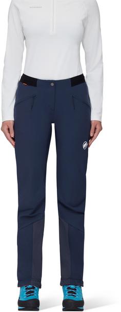 Rückansicht von Mammut Aenergy Softshellhose Damen marine