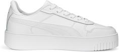 Rückansicht von PUMA Carina Street Sneaker Damen puma white-puma white-puma gold