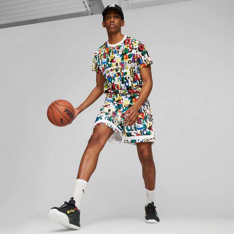 PUMA PUMA Court Rider Chaos Trash Talk Basketballschuhe Herren - puma black-pel&eacute; yellow-archive green-racing blue-puma white - 1 | SportScheck