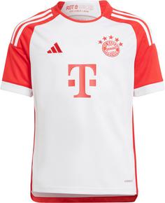 adidas FC Bayern München 23-24 Heim Fußballtrikot Kinder white-red