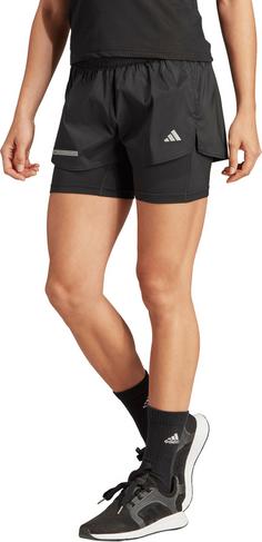 Rückansicht von adidas ULTI Funktionsshorts Damen black