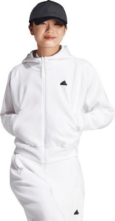 Rückansicht von adidas Z.N.E Trainingsjacke Damen white