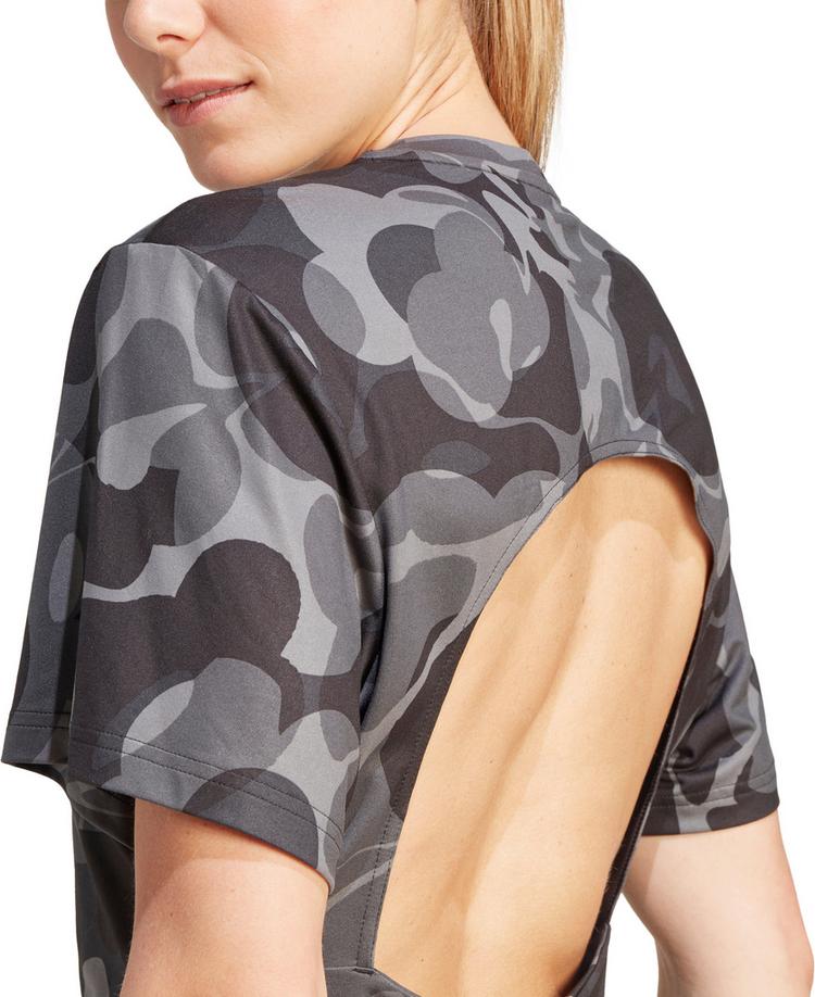 adidas adidas AEROREADY TRAIN ESSENTIALS Croptop Damen - black-print - 4 | SportScheck