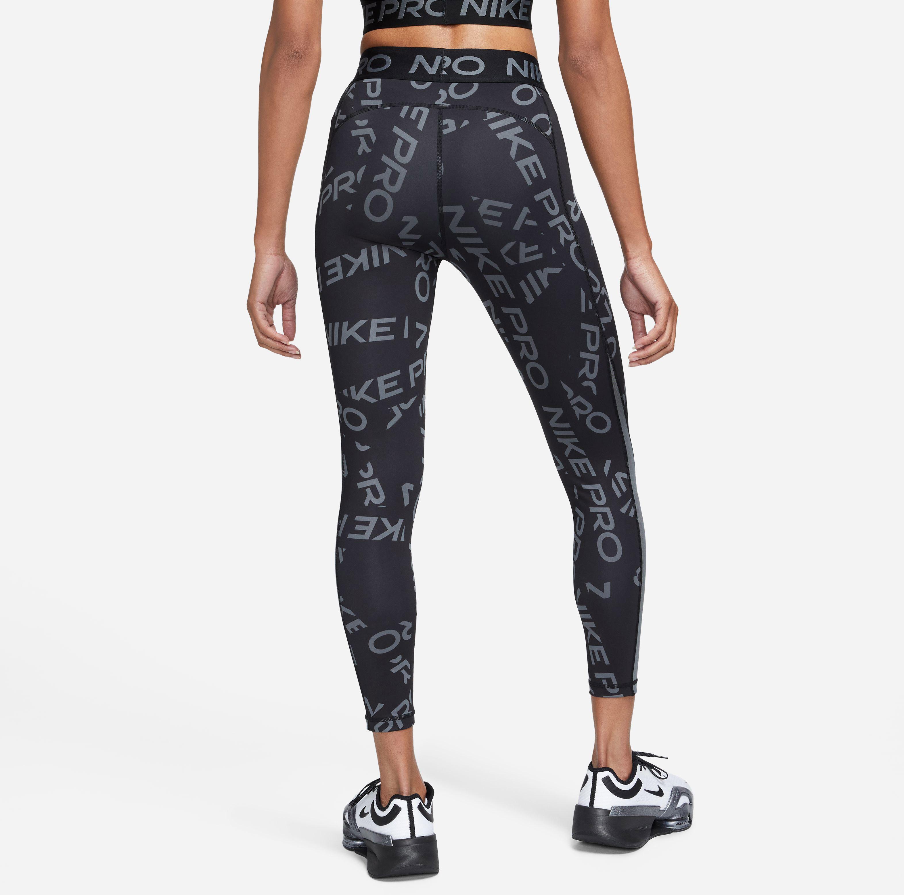 Nike Pro Dri Fit Tights Damen black-black-iron grey-white im Online Shop  von SportScheck kaufen