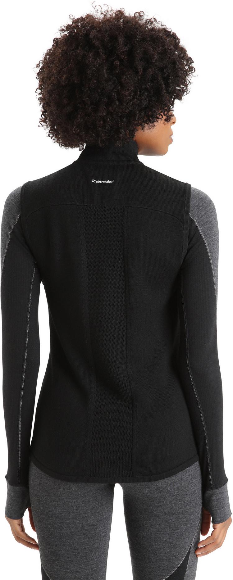 Icebreaker Icebreaker ZoneKnit Fleeceweste Damen - black - 1 | SportScheck