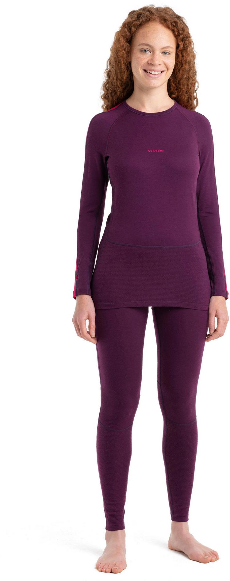 Icebreaker Icebreaker ZoneKnit 200 Funktionsshirt Damen - nightshade-electronpnk-colorblock - 2 | SportScheck