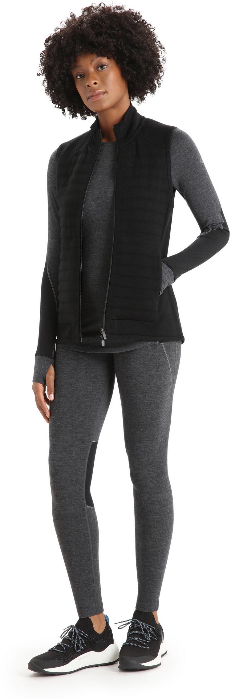 Icebreaker Icebreaker ZoneKnit Fleeceweste Damen - black - 2 | SportScheck