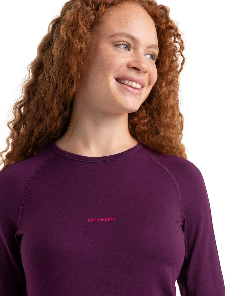 Icebreaker Icebreaker ZoneKnit 200 Funktionsshirt Damen - nightshade-electronpnk-colorblock - 6 | SportScheck