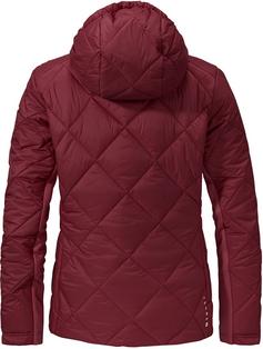 Rückansicht von Schöffel Pontresina Funktionsjacke Damen dark burgundy