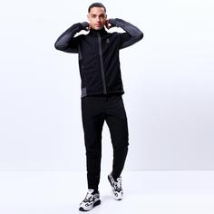 Rückansicht von unifit Laufjacke Herren caviar