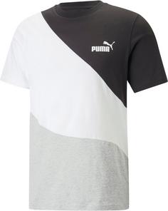 PUMA Power Cat T-Shirt Herren light gray heather