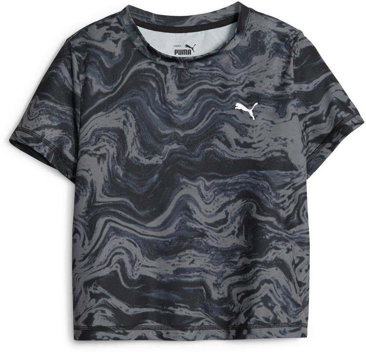 PUMA PUMA MARBLEIZED Funktionsshirt M&auml;dchen - puma black - 0 | SportScheck