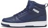 PUMA Rebound V6 Mid WTR Jr Sneaker Kinder - strong gray-new navy-puma white