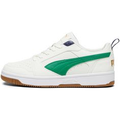 PUMA Rebound V6 75 Years Sneaker Herren warm white-archive green-puma navy-gold-pristine