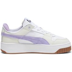 Rückansicht von PUMA Carina Street WIP Sneaker Damen puma white-vivid violet-vapor gray