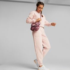 Rückansicht von PUMA Loungewear Trainingsanzug Damen rose quartz