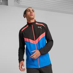 Rückansicht von PUMA Run Ultraweave Laufjacke Herren puma black-ultra blue