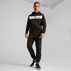 Rückansicht von PUMA FZ Panel Trainingsanzug Herren puma black-puma white