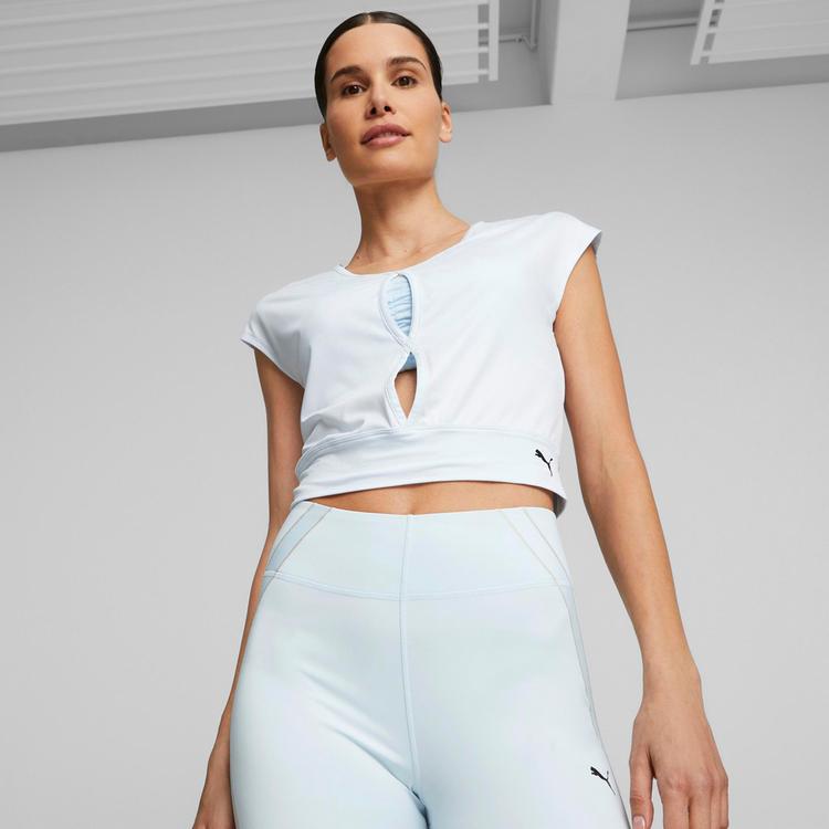 PUMA PUMA STUDIO YOGINI Croptop Damen - icy blue - 1 | SportScheck