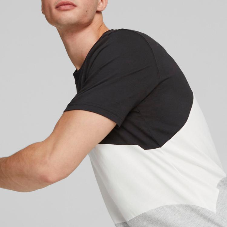 PUMA PUMA Power Cat T-Shirt Herren - light gray heather - 3 | SportScheck