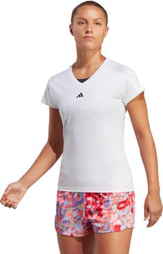 Rückansicht von adidas TRAIN ESSENTIALS MINIMAL Funktionsshirt Damen white