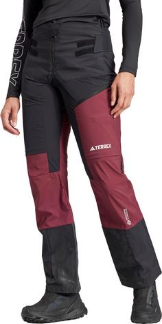 Rückansicht von adidas TECHROCK Skitourenhose Damen black-shared