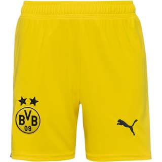 PUMA Borussia Dortmund 23-24 Auswärts Fußballshorts Kinder cyber yellow-puma black