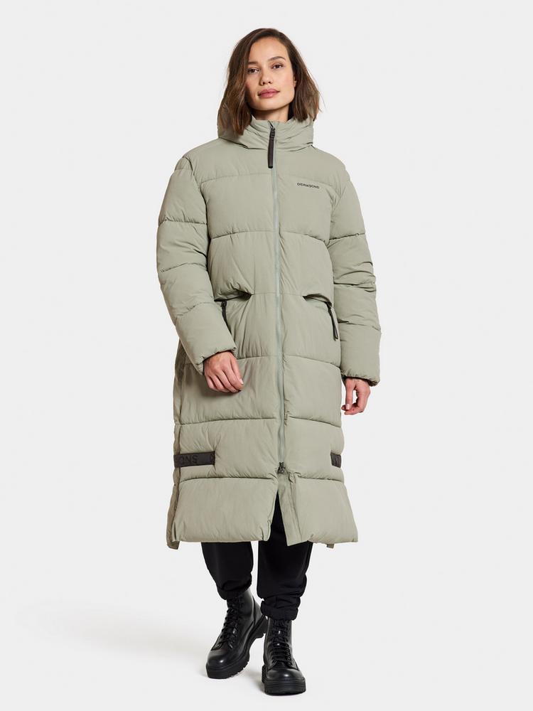 Didriksons Didriksons Nomi Long Steppmantel Damen - wilted leaf - 0 | SportScheck