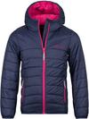Trollkids Eikefjord Steppjacke M&auml;dchen - navy-fireberry