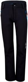 Trollkids Fjell Softshellhose Kinder - black-medium blue