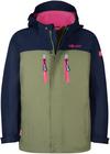 Trollkids Bryggen Doppeljacke M&auml;dchen - navy-dusky olive-light magenta