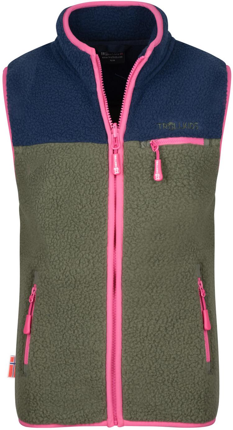 Trollkids Trollkids Hemsedal Fleeceweste Kinder - navy-dusky olive-light magenta - 0 | SportScheck