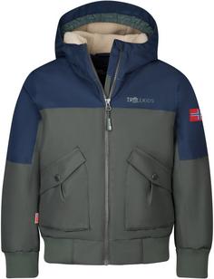 Trollkids Grimstad Bomberjacke Kinder navy-ivy-desert