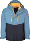 Trollkids Bryggen Doppeljacke Kinder - steel blue-black-mango