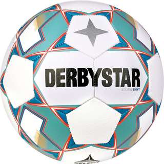 Derbystar Stratos Light v23 Fußball weiss blau orange