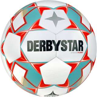 Derbystar Stratos S-Light v23 Fußball weiss blau orange